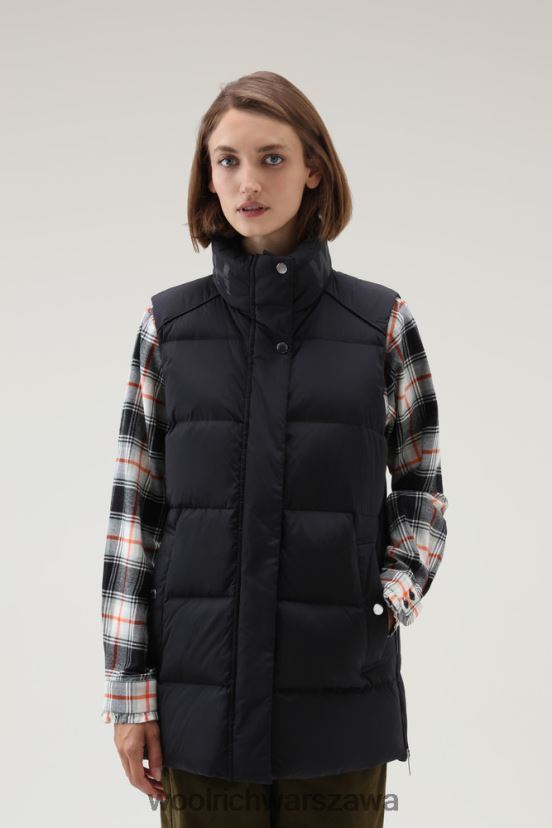 Wyściełana kamizelka Alsea Woolrich kobiety 6VVZ6F314 czarny odzież