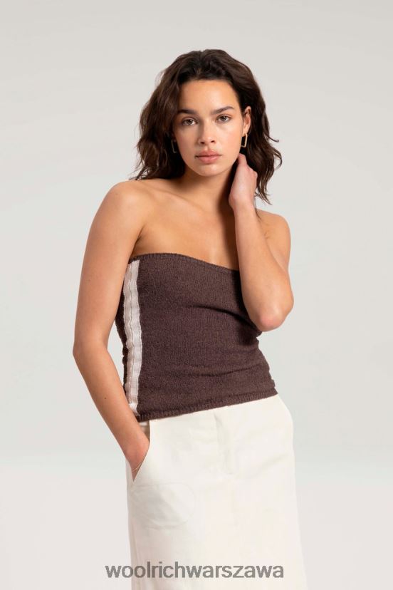 bandeau top-danielle cathari Woolrich kobiety 6VVZ6F154 brązowy odzież