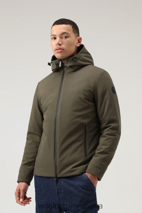 kurtka softshell Pacific Woolrich mężczyźni 6VVZ6F823 ciemnozielony odzież